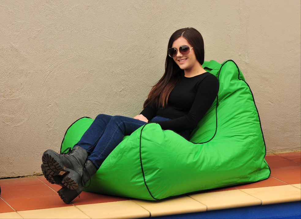 Cypher green outdoor bean bag