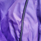 Outdoor bean bag purple fabric close up