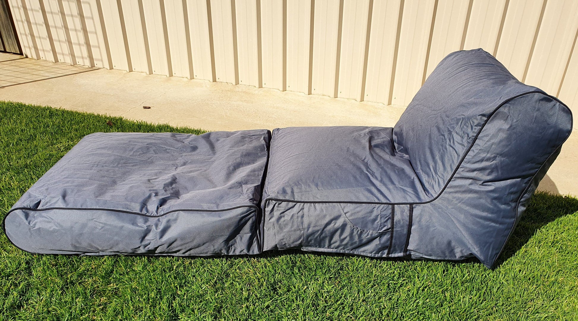 Chaise folding outdoor bean bag