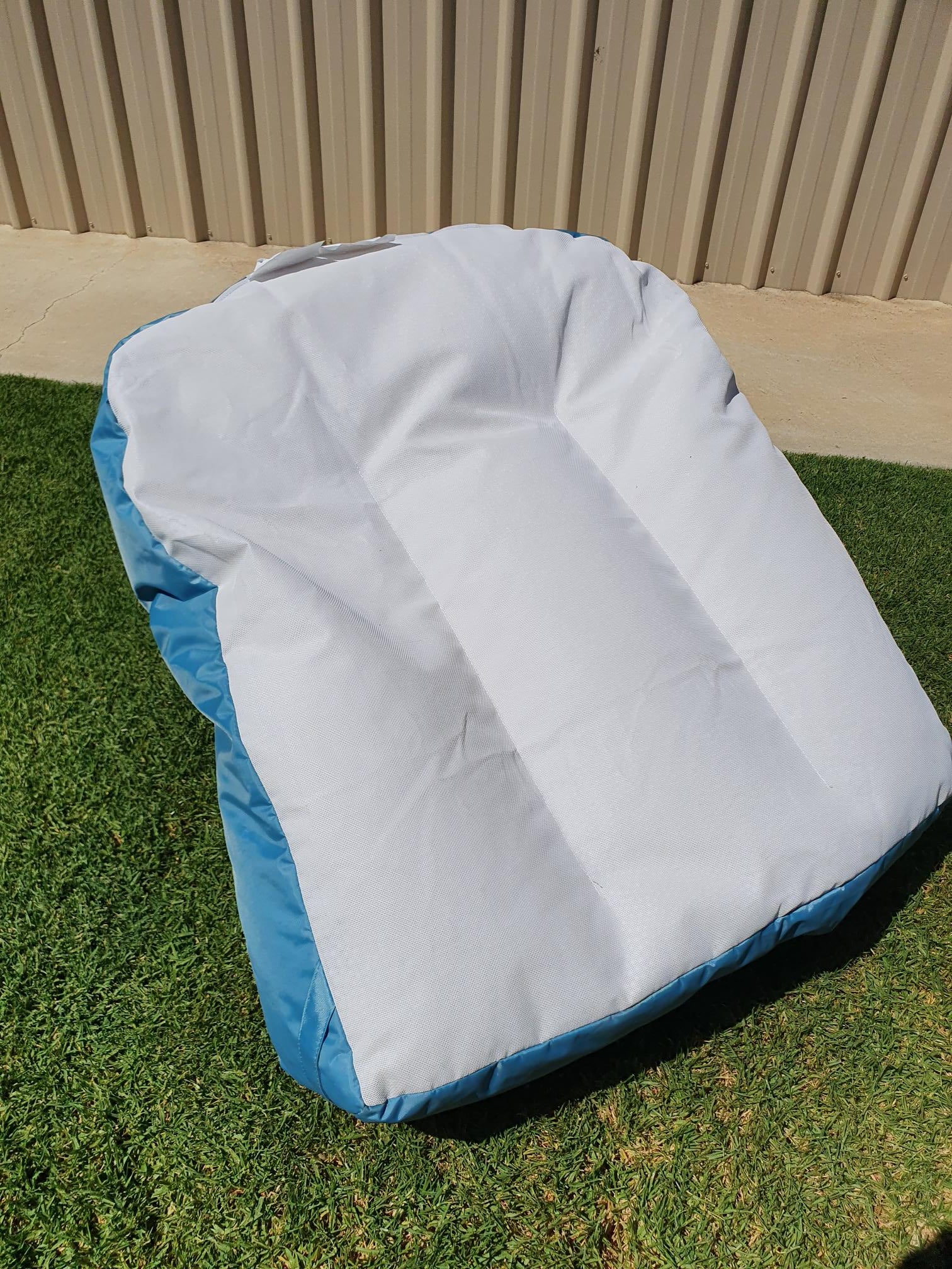 Water Chair floating pool bean bag aqua blue.