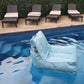 Water Chair floating pool bean bag aqua blue