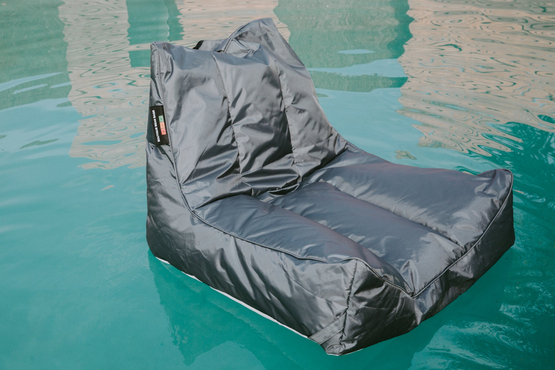 Water Chair charcoal pool floating bean bag